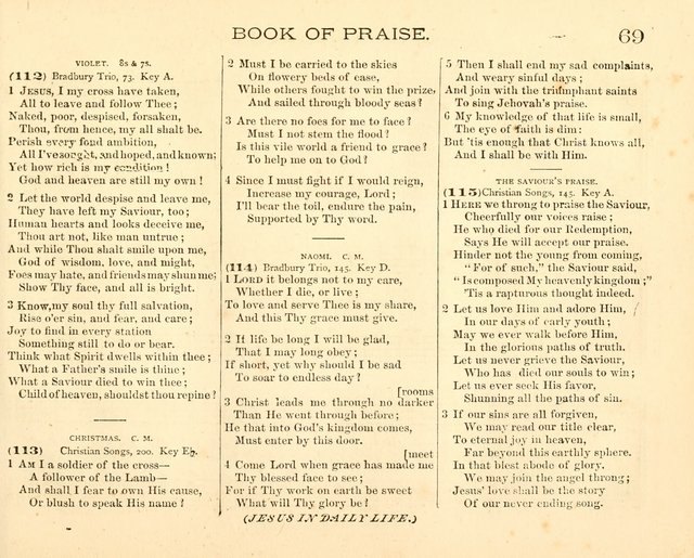 Book of Praise for the Sunday School: with hymns and tunes appropriate for the prayer meeting and the home circle page 72