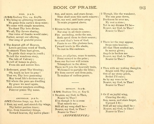 Book of Praise for the Sunday School: with hymns and tunes appropriate for the prayer meeting and the home circle page 96