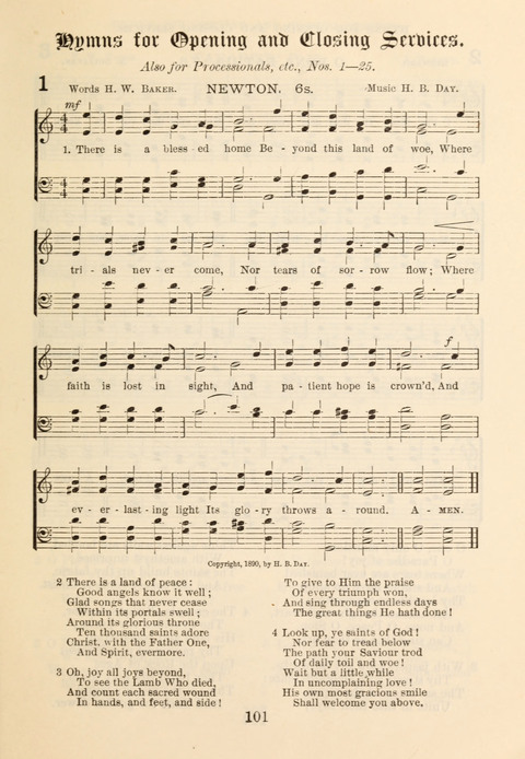 The Book of Praise for Sunday Schools: Selections from the Revised Prayer Book and Hymnal page 1