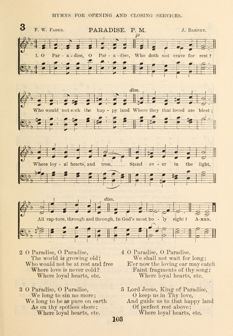 The Book of Praise for Sunday Schools: Selections from the Revised Prayer Book and Hymnal page 3