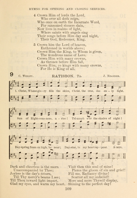 The Book of Praise for Sunday Schools: Selections from the Revised Prayer Book and Hymnal page 9