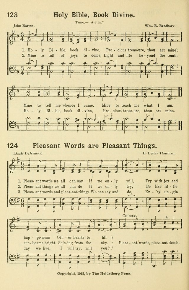 Beginner and Primary Songs: for use in Sunday School and the Home page 105
