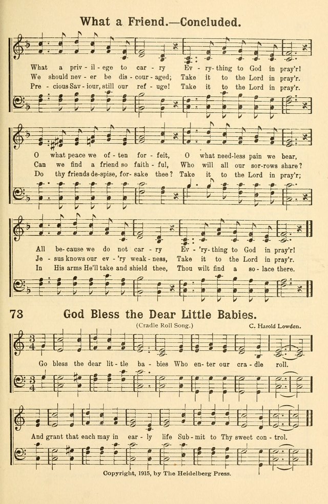 Beginner and Primary Songs: for use in Sunday School and the Home page 68
