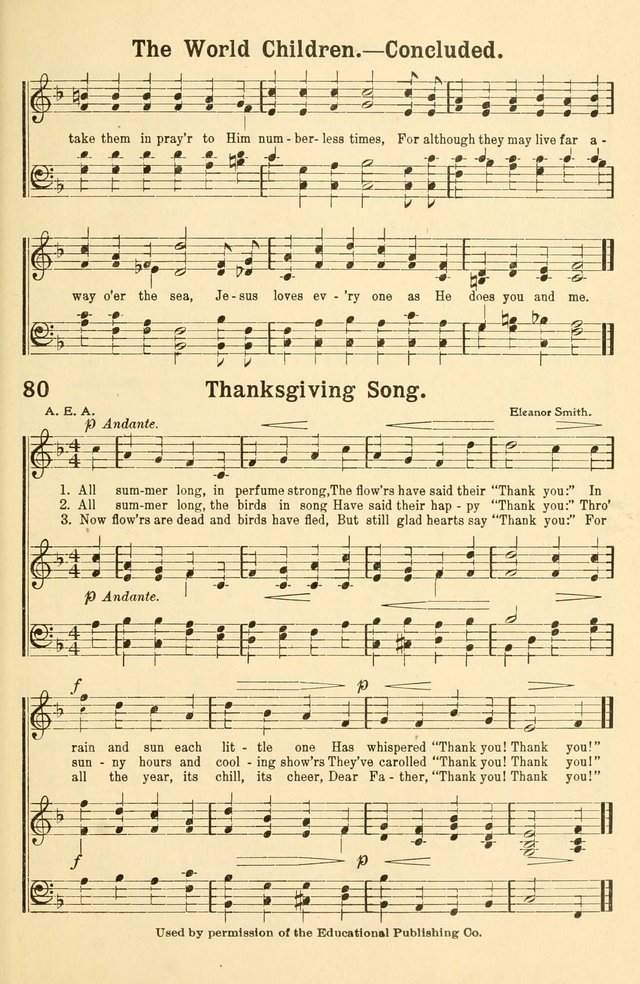 Beginner and Primary Songs: for use in Sunday School and the Home page 74