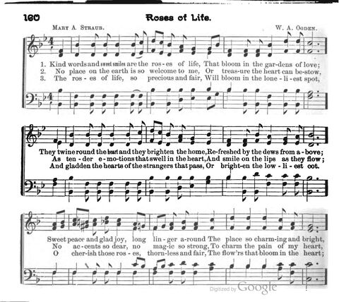 Beautiful Songs; a new and choice collection of songs for the sunday school. Also, a responsive service for each month in the year page 160