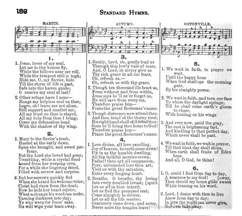 Beautiful Songs; a new and choice collection of songs for the sunday school. Also, a responsive service for each month in the year page 186