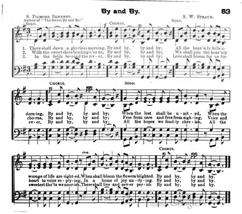 Beautiful Songs; a new and choice collection of songs for the sunday school. Also, a responsive service for each month in the year page 83