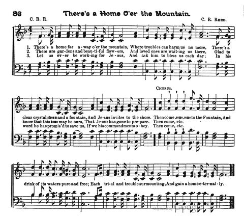 Beautiful Songs; a new and choice collection of songs for the sunday school. Also, a responsive service for each month in the year page 86