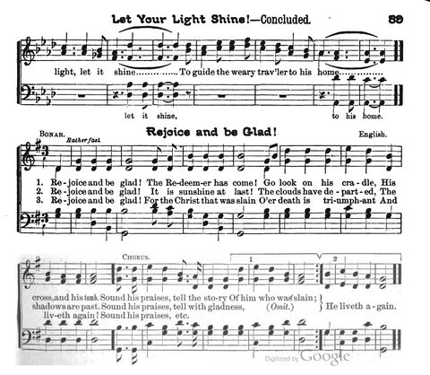 Beautiful Songs; a new and choice collection of songs for the sunday school. Also, a responsive service for each month in the year page 89