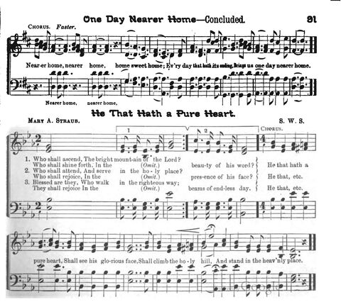 Beautiful Songs; a new and choice collection of songs for the sunday school. Also, a responsive service for each month in the year page 91