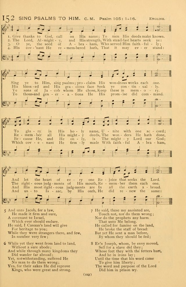 Bible Songs: consisting of selections from the Psalms set to music suitable for Sabbath Schools, prayer meetings, etc. page 119