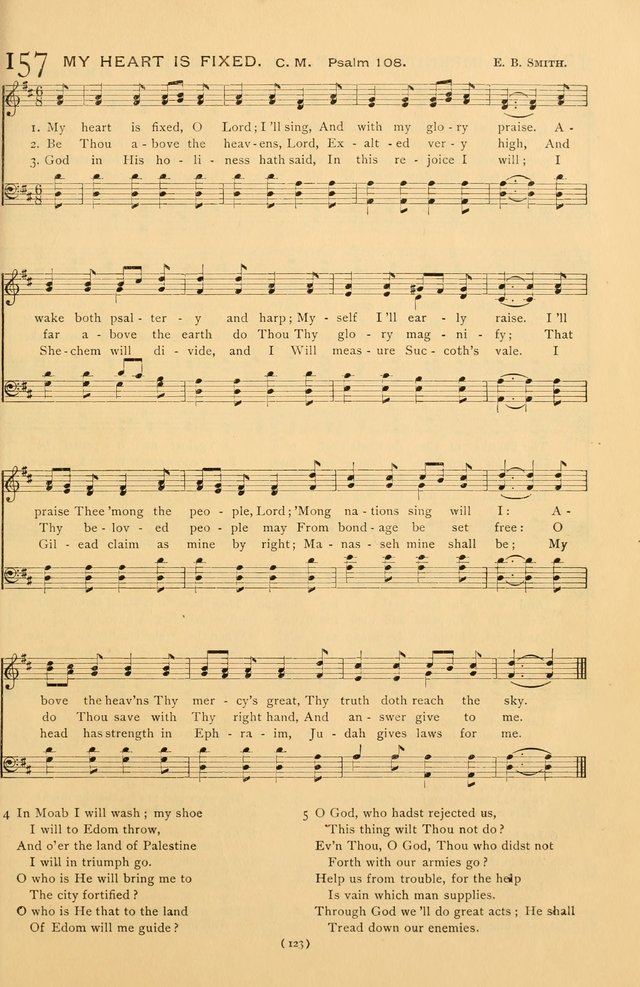 Bible Songs: consisting of selections from the Psalms set to music suitable for Sabbath Schools, prayer meetings, etc. page 123