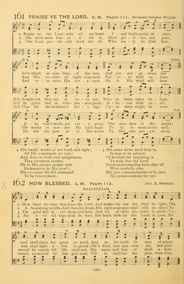 Bible Songs: consisting of selections from the Psalms set to music suitable for Sabbath Schools, prayer meetings, etc. page 126