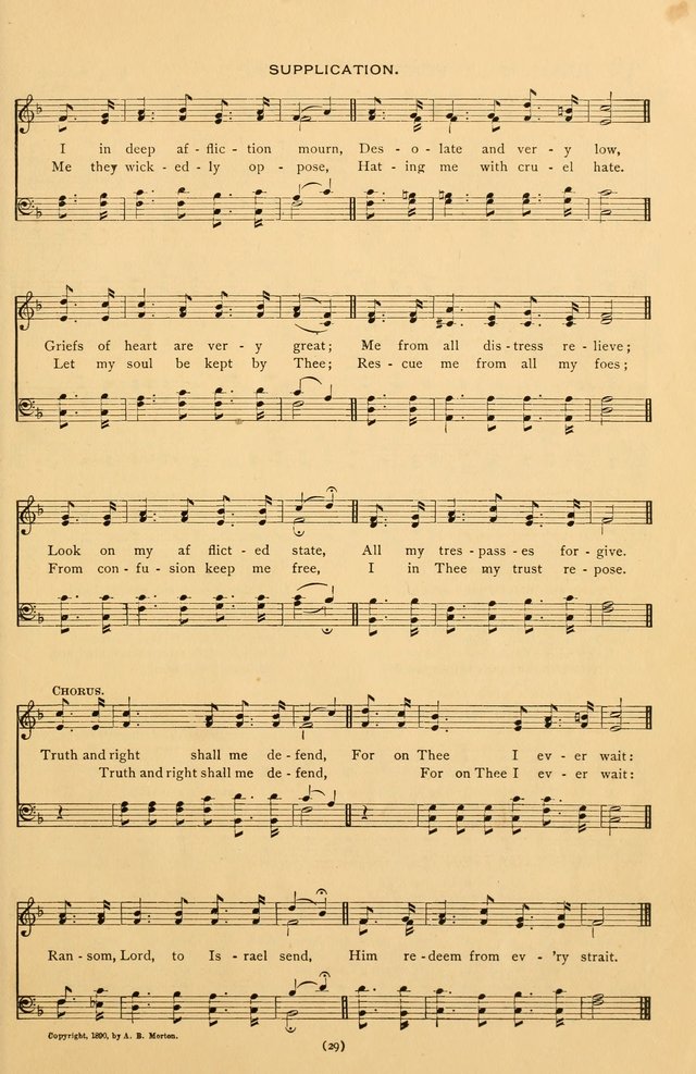 Bible Songs: consisting of selections from the Psalms set to music suitable for Sabbath Schools, prayer meetings, etc. page 29