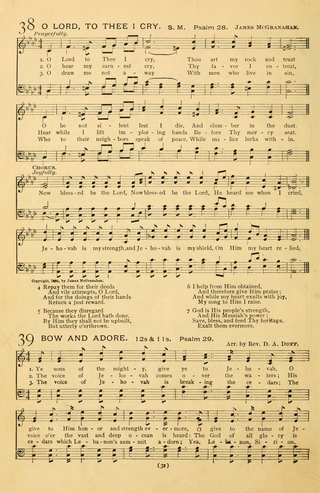 Bible Songs: consisting of selections from the Psalms set to music suitable for Sabbath Schools, prayer meetings, etc. page 32