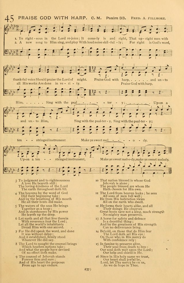 Bible Songs: consisting of selections from the Psalms set to music suitable for Sabbath Schools, prayer meetings, etc. page 37