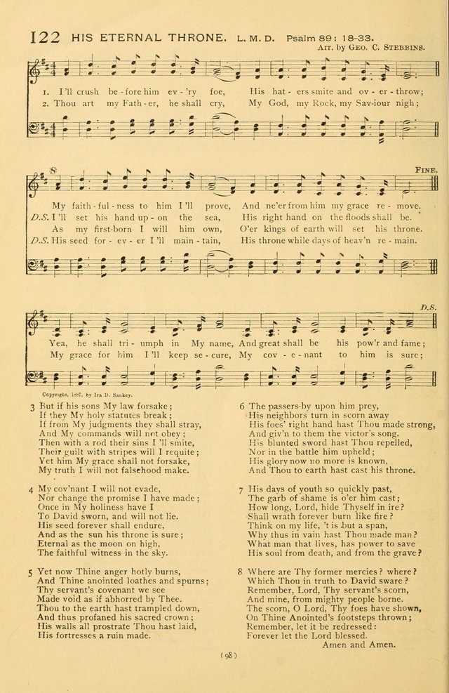 Bible Songs: consisting of selections from the Psalms set to music suitable for Sabbath Schools, prayer meetings, etc. page 98