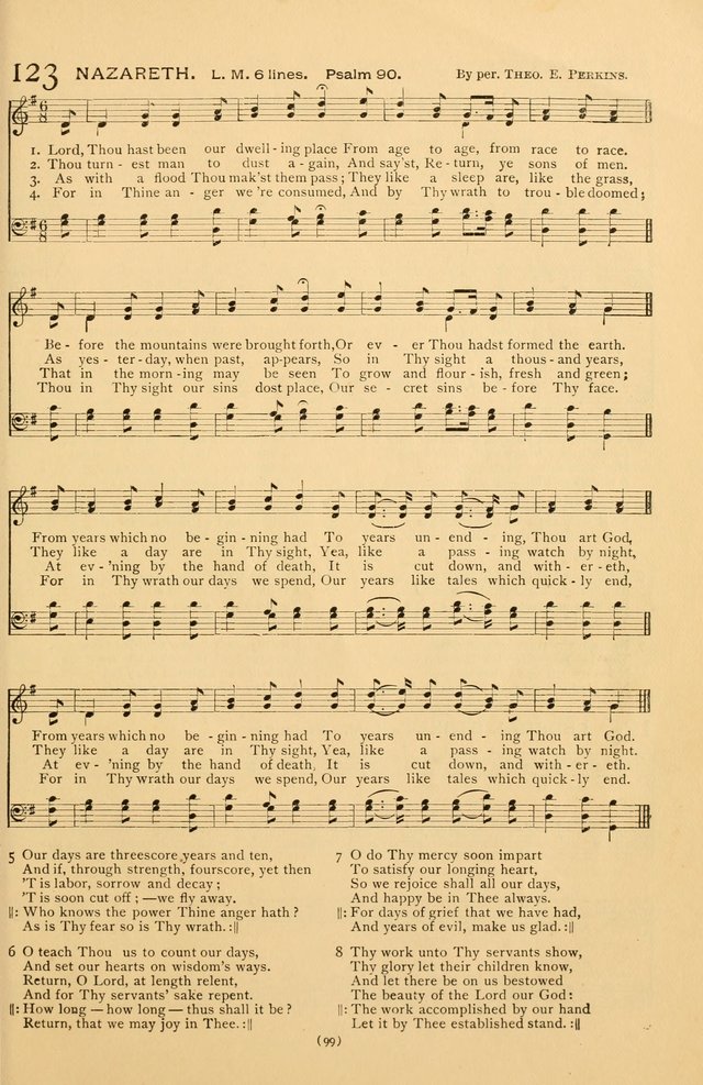 Bible Songs: consisting of selections from the Psalms set to music suitable for Sabbath Schools, prayer meetings, etc. page 99