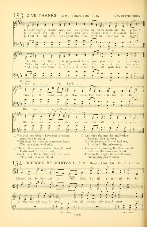 Bible Songs: consisting of selections from the Psalms set to music suitable for Sabbath Schools, prayer meetings, etc. page 100