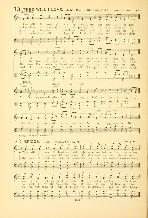 Bible Songs: consisting of selections from the Psalms set to music suitable for Sabbath Schools, prayer meetings, etc. page 14