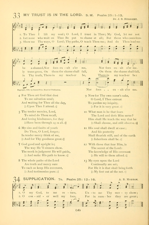 Bible Songs: consisting of selections from the Psalms set to music suitable for Sabbath Schools, prayer meetings, etc. page 24
