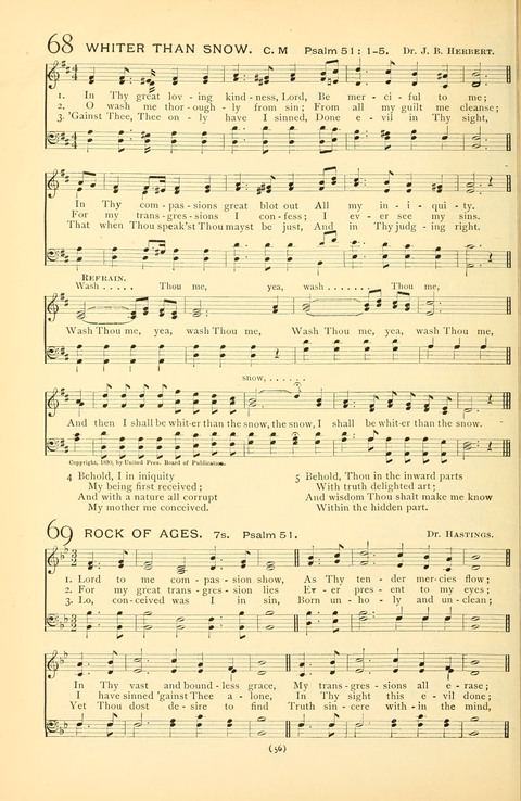 Bible Songs: consisting of selections from the Psalms set to music suitable for Sabbath Schools, prayer meetings, etc. page 52