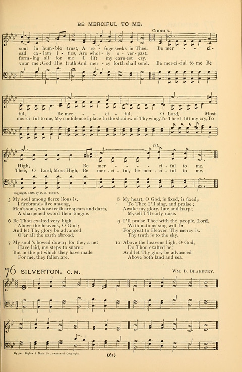 Bible Songs: consisting of selections from the Psalms set to music suitable for Sabbath Schools, prayer meetings, etc. page 57