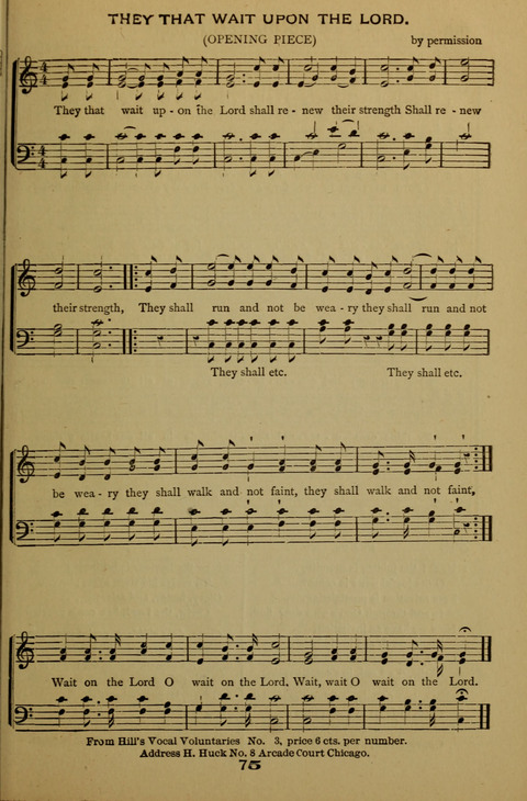 Bible School Echoes, and Sacred Hymns page 75
