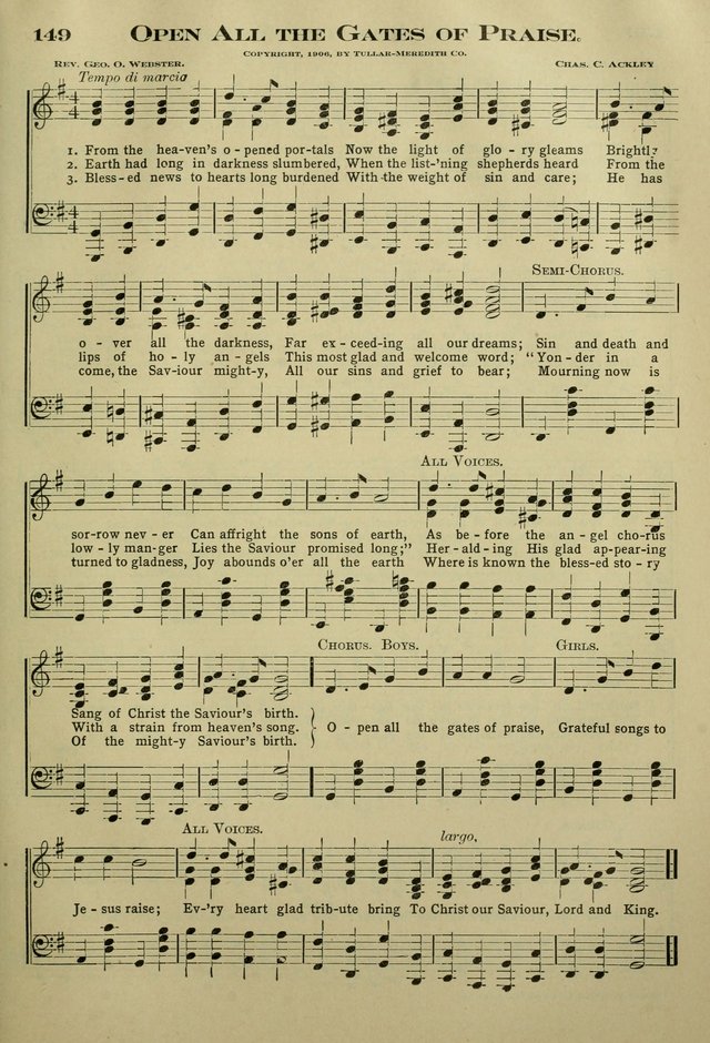 The Bible School Hymnal page 158
