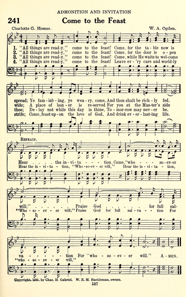 The Baptist Standard Hymnal: with responsive readings: a new book for all services page 179