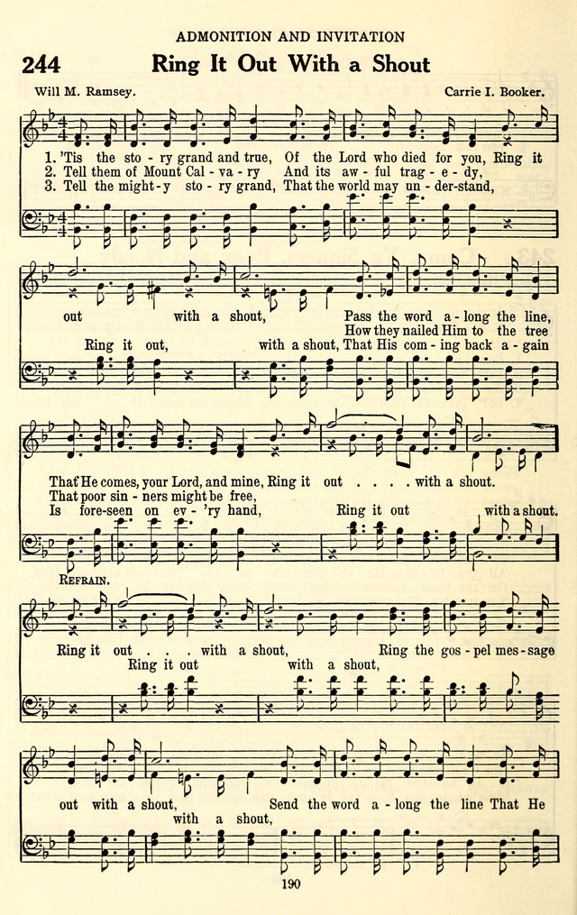 The Baptist Standard Hymnal: with responsive readings: a new book for all services page 182