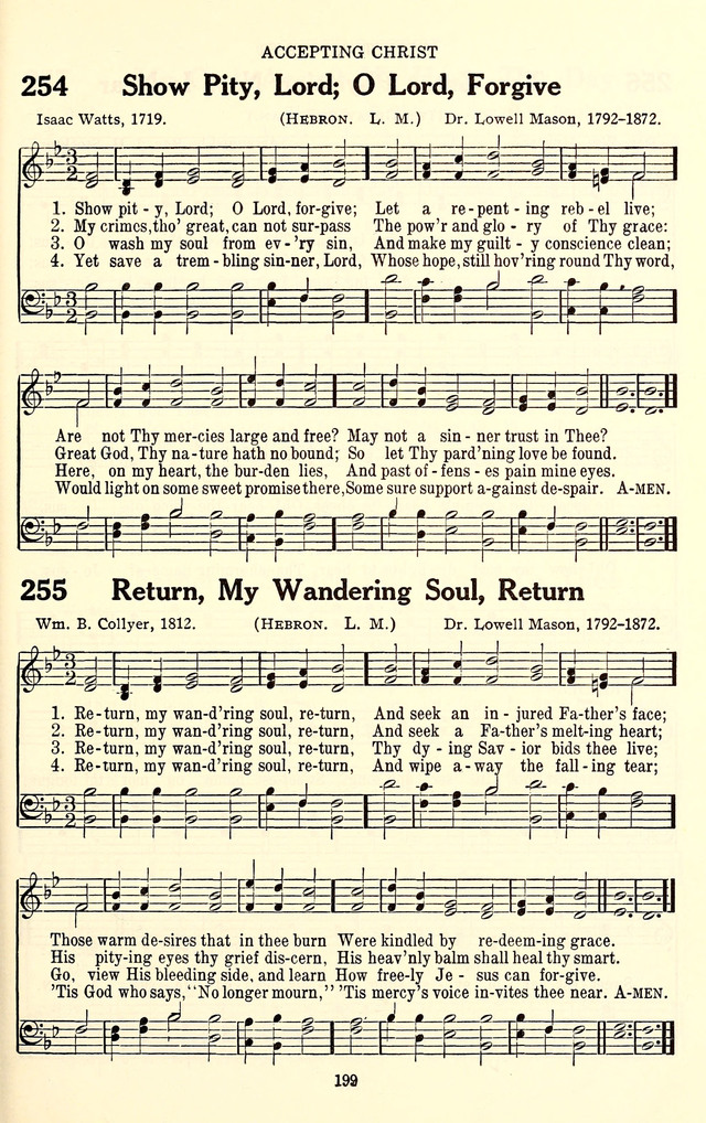 The Baptist Standard Hymnal: with responsive readings: a new book for all services page 191