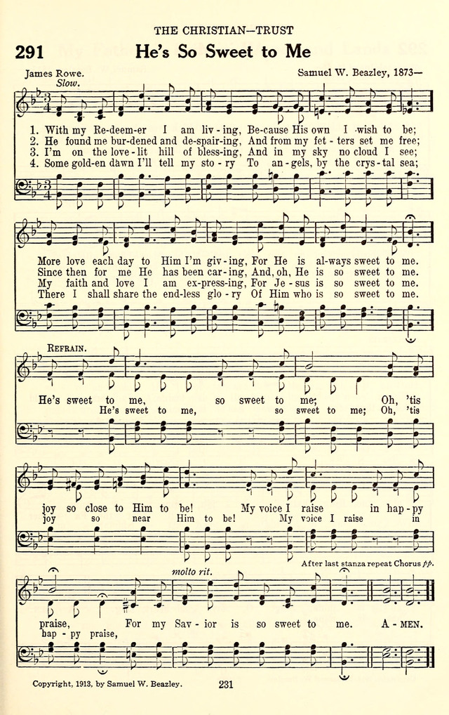 The Baptist Standard Hymnal: with responsive readings: a new book for all services page 223