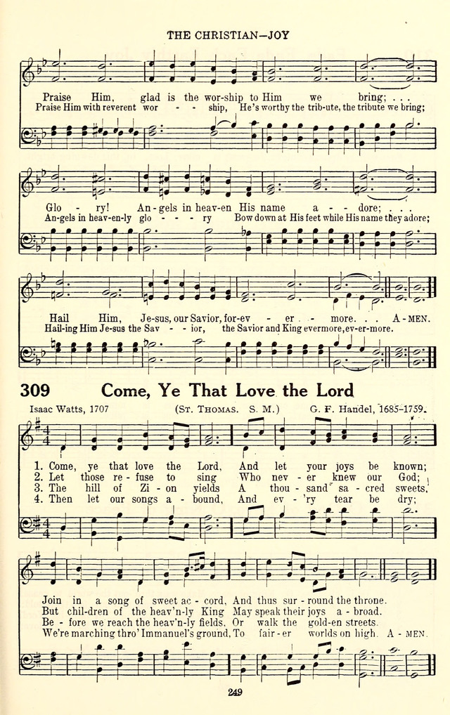 The Baptist Standard Hymnal: with responsive readings: a new book for all services page 241