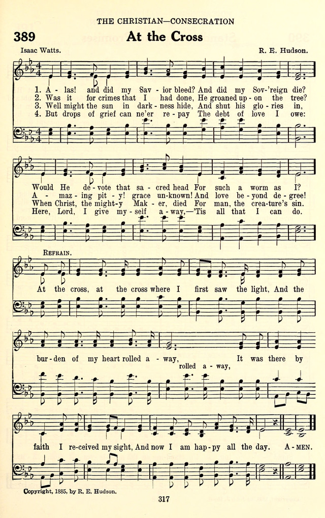 The Baptist Standard Hymnal: with responsive readings: a new book for all services page 309