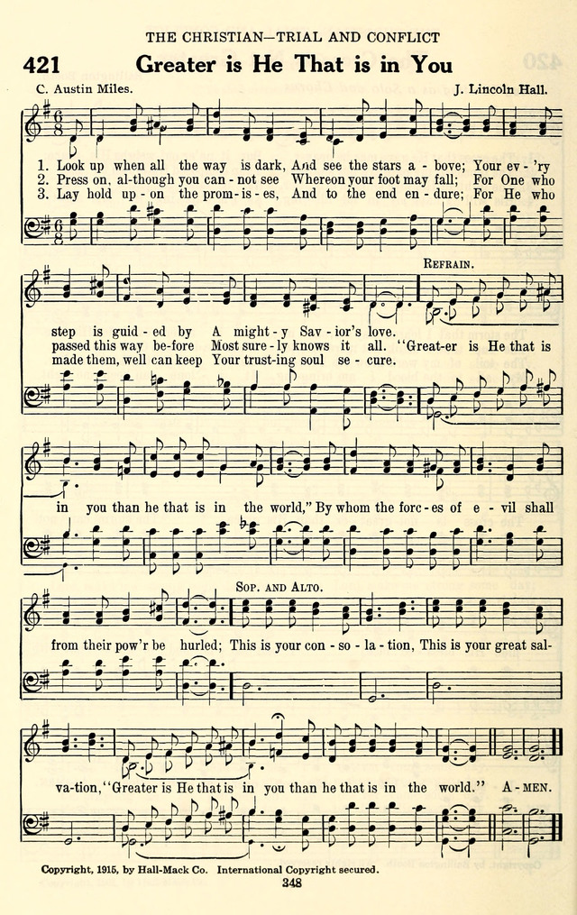 The Baptist Standard Hymnal: with responsive readings: a new book for all services page 340