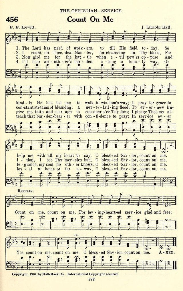 The Baptist Standard Hymnal: with responsive readings: a new book for all services page 375