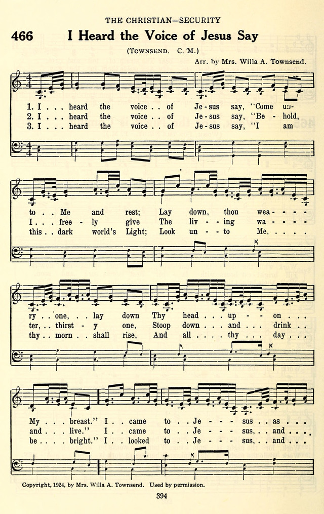The Baptist Standard Hymnal: with responsive readings: a new book for all services page 386