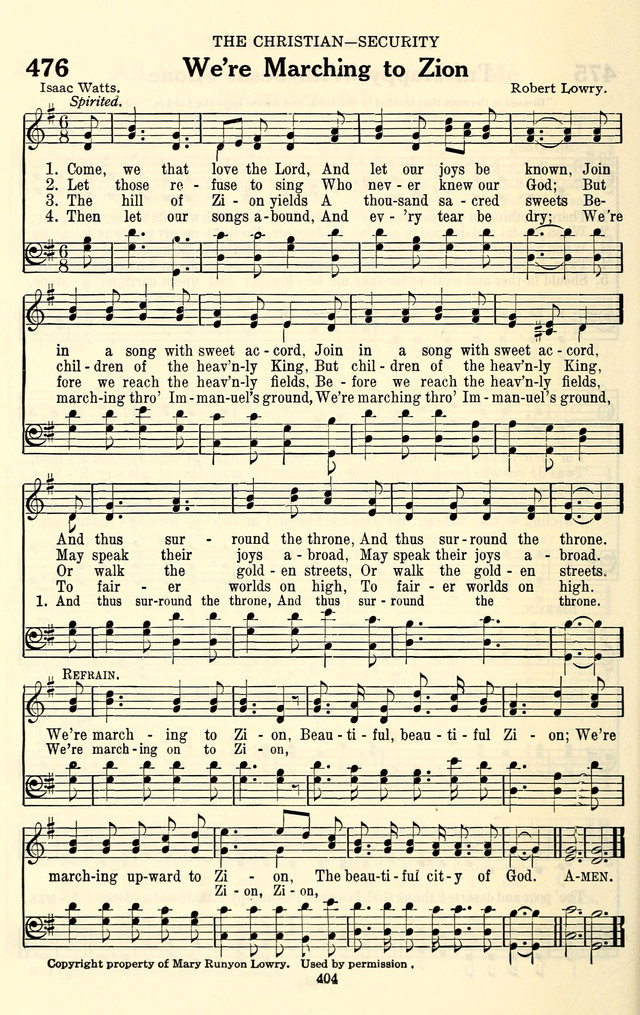 The Baptist Standard Hymnal: with responsive readings: a new book for all services page 396