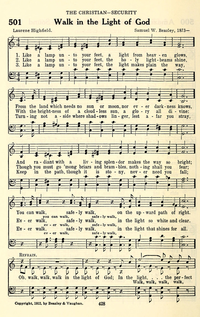 The Baptist Standard Hymnal: with responsive readings: a new book for all services page 420