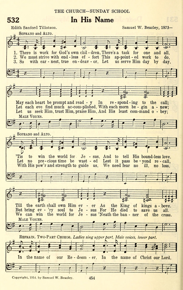 The Baptist Standard Hymnal: with responsive readings: a new book for all services page 446