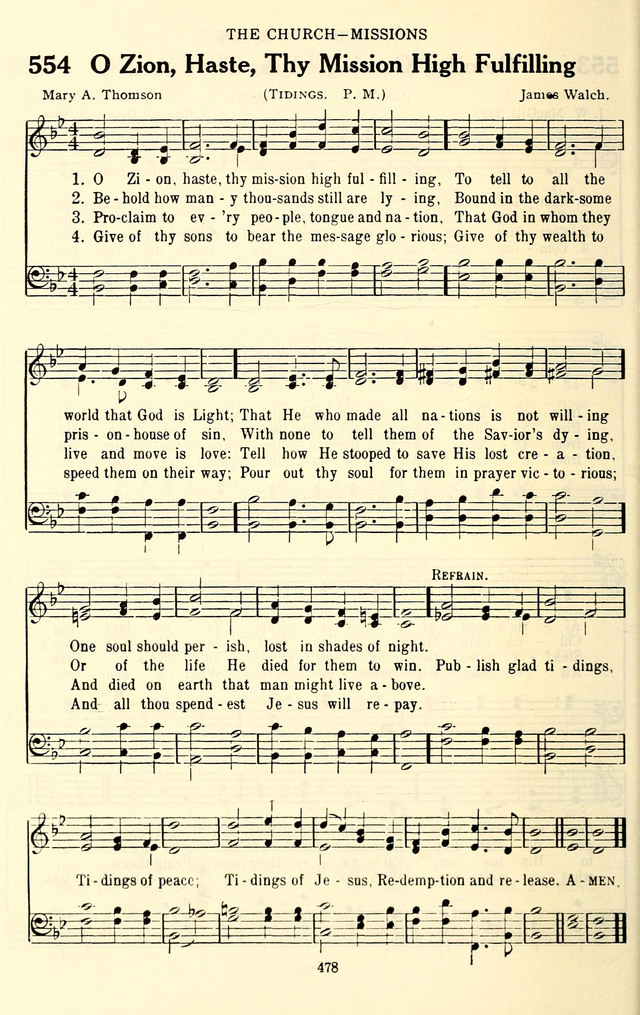 The Baptist Standard Hymnal: with responsive readings: a new book for all services page 470