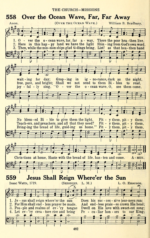 The Baptist Standard Hymnal: with responsive readings: a new book for all services page 474