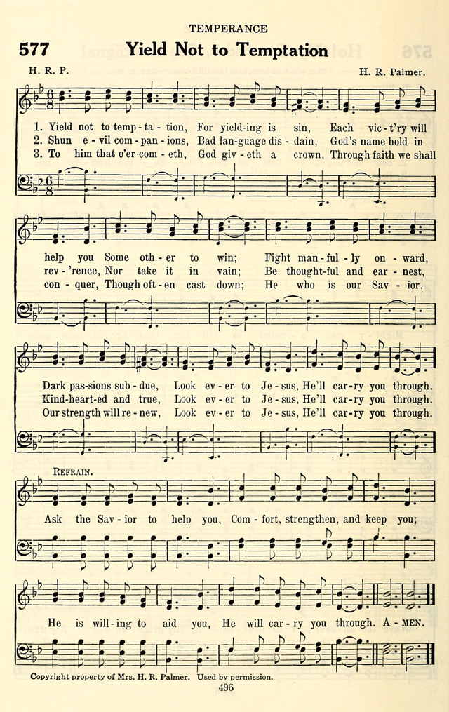 The Baptist Standard Hymnal: with responsive readings: a new book for all services page 488