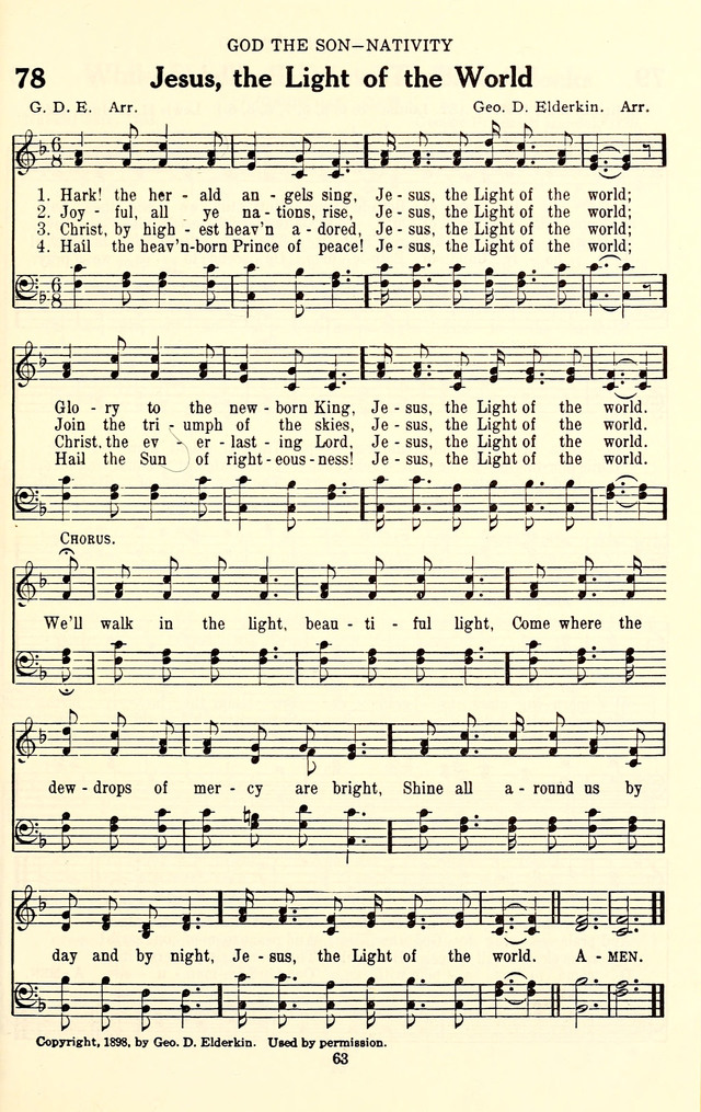 The Baptist Standard Hymnal: with responsive readings: a new book for all services page 55