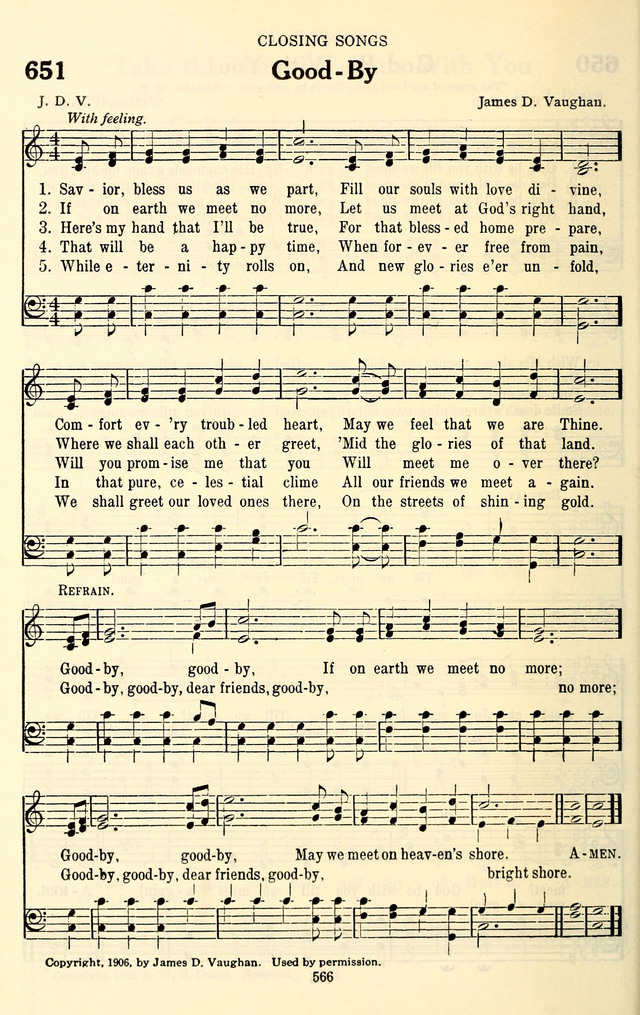 The Baptist Standard Hymnal: with responsive readings: a new book for all services page 558