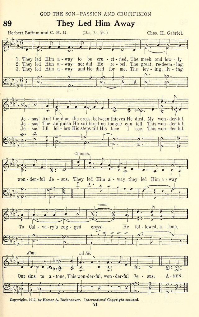 The Baptist Standard Hymnal: with responsive readings: a new book for all services page 63