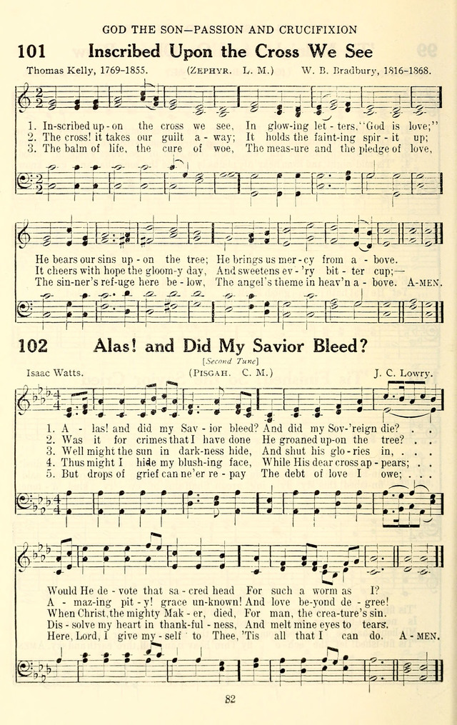 The Baptist Standard Hymnal: with responsive readings: a new book for all services page 74