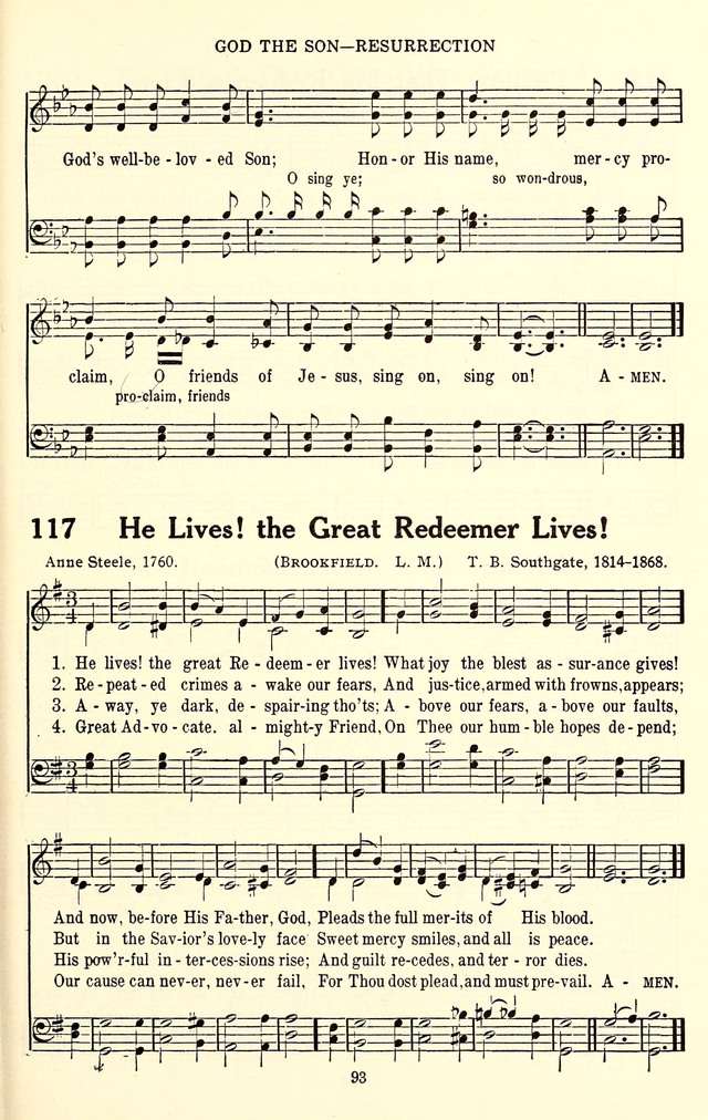 The Baptist Standard Hymnal: with responsive readings: a new book for all services page 85
