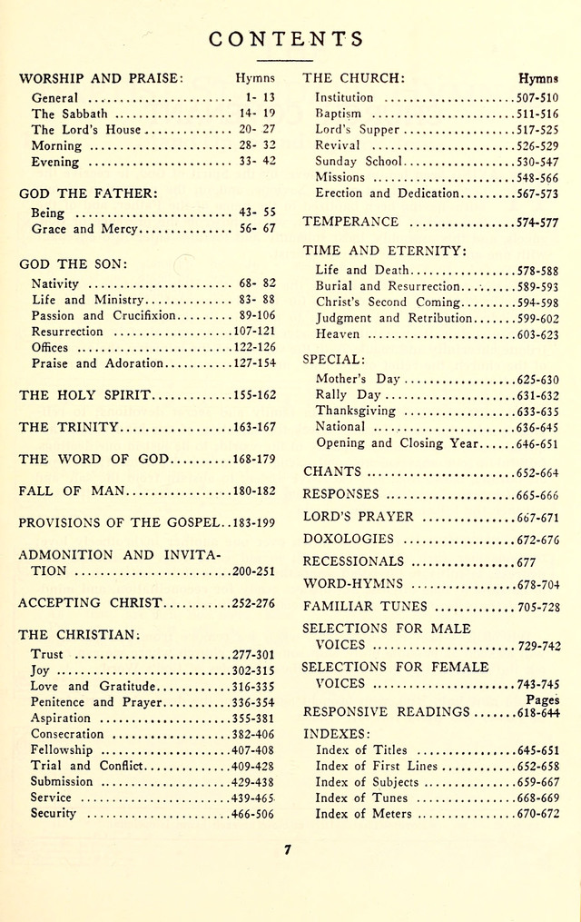 The Baptist Standard Hymnal: with responsive readings: a new book for all services page x